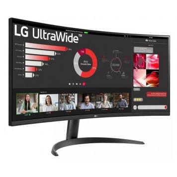 Монитор LG 34  UltraWide QHD 34WR50QK VA/3440x1440 300Кд/м²/5мс/100Hz/HDMI-DP-2