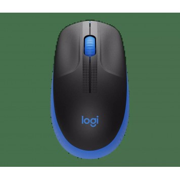 Мышь беспроводная полноразмерная Logitech M190 Blue(черный/синий) (910-005907)