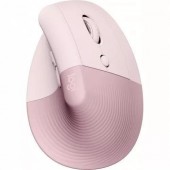 Мышка беспроводная Logitech Lift Vertical - ROSE/DARK ROSE - 2.4GHZ/BT (910-006478)