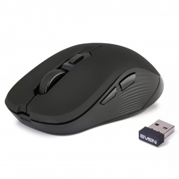 Мышь беспроводная SVEN RX-560SW черная (24 GHz 5 1кл. 800-1600DPI блист)-1