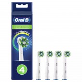 Насадки Oral-B Сross Action CleanMaximiser White для электрической зубной щетки 4 шт. для тщательного удаления налета