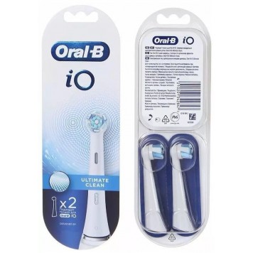 Насадки Oral-B iO Ultimate Clean White для электрической зубной щетки 2 шт. для тщательного удаления налета-1