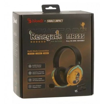 Наушники беспроводные игровые A4tech Bloody MR595 Renegade Yellow-2