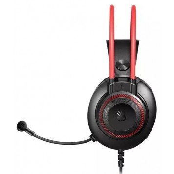 Наушники игровые Bloody G200/jack 3.5/20Hz-20kHz/16Om/100dB/Mic:100Hz-10KHz/44dB/2м/Черный-красный-1