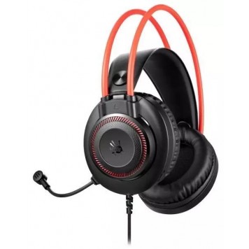 Наушники игровые Bloody G200/jack 3.5/20Hz-20kHz/16Om/100dB/Mic:100Hz-10KHz/44dB/2м/Черный-красный-3