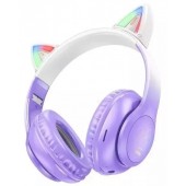 Наушники накладные Hoco W42 Cat Ears over-ear purple grape