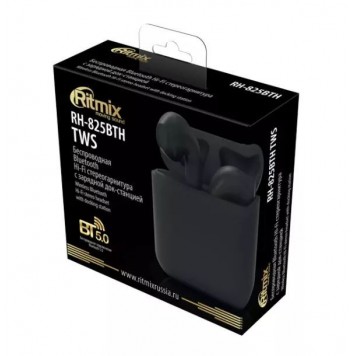 Наушники-вкладыши беспроводные Ritmix RH-825BTH TWS черный-4