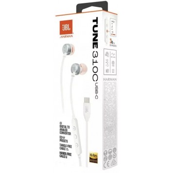 Наушники вставные JBL Tune 310C USB (JBLT310CWHT)-4