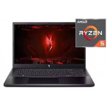 Ноутбук Acer Nitro V ANV15-41-R51M 15.6  FHD IPS 144Hz AMD Ryzen™ 5-7535HS/16Gb/SSD 512Gb/NVIDIA® GeForce RTX™ 4050-6GB/Black/Dos(NH.QSGER.001)