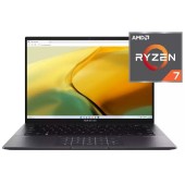 Ноутбук Asus Zenbook UM3402YA-KP602 14.0  WQXGA AMD Ryzen™ 7 7730U/16Gb/SSD 1Tb/AMD Radeon™ Graphics/Black/Dos(90NB0W95-M01100)