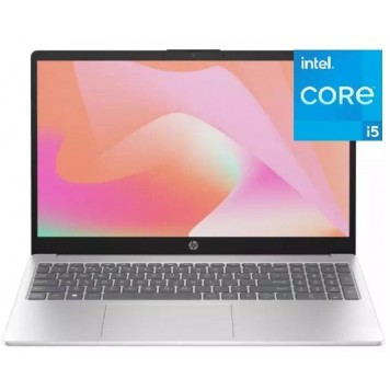 Ноутбук HP 15-fd0107ci 156  FHD IPS 60Hz Intel® Core™ i5 1334U/8Gb/SSD 512Gb/Intel® Iris Xe /Natural Silver/Dos(9U4C8EA)