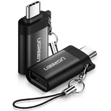 Переходник-адаптер UGREEN US270 Type C to USB 3.0 A Adapter Cable with Lanyard (Space Gray)