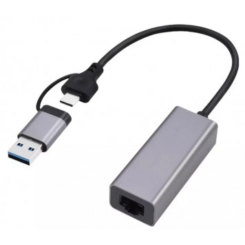 Переходник Cablexpert  USB 3.1   type-C Gigabit network adapter space grey