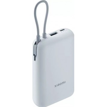 Портативный внешний аккумулятор Xiaomi Power Bank 10000mAh (Integrated Cable) Ice Blue GL P15ZM/BHR9073GL Голубой-1
