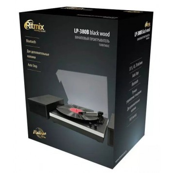 Проигрыватель виниловых пластинок Ritmix LP-380B Black wood-2