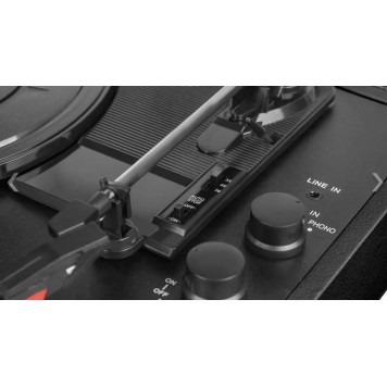 Виниловый проигрыватель Ritmix LP-120B черный-6