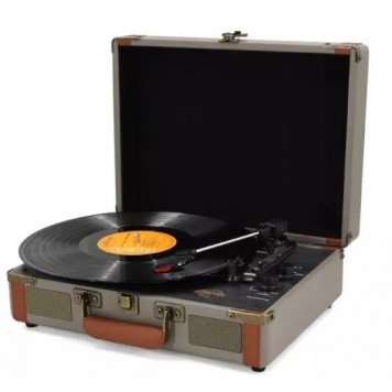 Проигрыватель виниловый Ritmix LP-130B серый-1