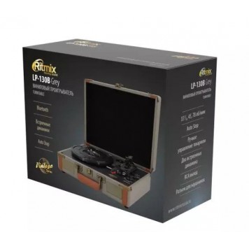 Проигрыватель виниловый Ritmix LP-130B серый-6
