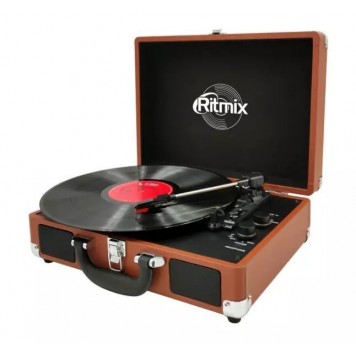 Проигрыватель виниловый Ritmix LP-160B коричневый-1