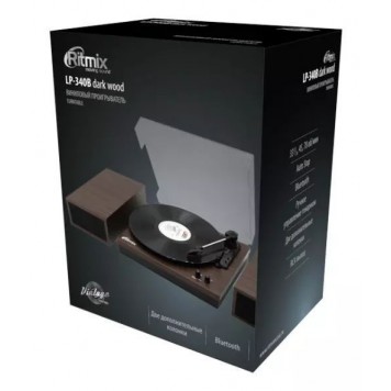 Проигрыватель виниловый Ritmix LP-340B темное дерево-3