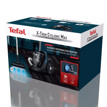 Пылесос контейнерный Tefal X-Trem Cyclonic Max Black TW7B33EA (HEPA 3 насадки 750 Вт)-11