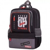 Рюкзак детский Brauberg STAR Stay strong Black-Grey 17л Полиэстер 40х29х13sm (270670)