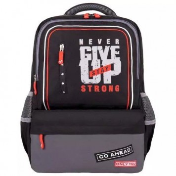 Рюкзак детский Brauberg STAR Stay strong Black-Grey 17л Полиэстер 40х29х13sm (270670)-1