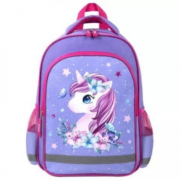 Рюкзак детский Пифагор Dreamy unicorn  Lilac-Pink 15л Полиэстер 38x28х14 (270651)-1