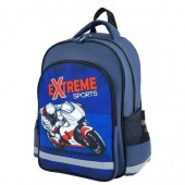 Рюкзак детский Пифагор Extreme sports Dark Blue 15л Полиэстер 38x28х14 (270659)