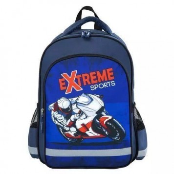 Рюкзак детский Пифагор Extreme sports Dark Blue 15л Полиэстер 38x28х14 (270659)-1