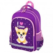 Рюкзак детский Пифагор I love corgi  Violet-Pink 15л Полиэстер 38x28х14 (270653)