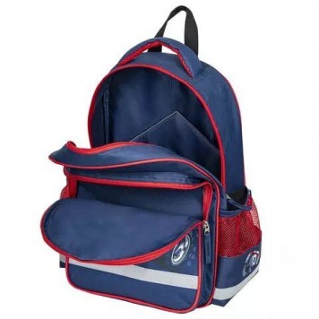 Рюкзак детский Пифагор Monster car Dark Blue-Red 15л Полиэстер 38x28х14 (270660)-4