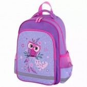 Рюкзак детский Пифагор Owlet Lilac-Pink 15л Полиэстер 38x28х14 (229991)