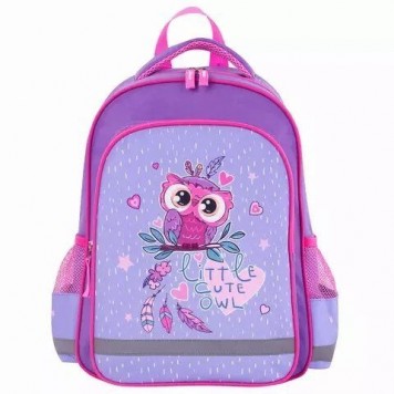 Рюкзак детский Пифагор Owlet Lilac-Pink 15л Полиэстер 38x28х14 (229991)-1