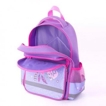 Рюкзак детский Пифагор Owlet Lilac-Pink 15л Полиэстер 38x28х14 (229991)-4