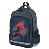 Рюкзак детский Пифагор SamuraiGrey-Black 15л Полиэстер 38x28х14 (270662)