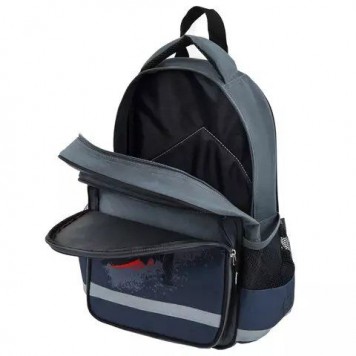 Рюкзак детский Пифагор SamuraiGrey-Black 15л Полиэстер 38x28х14 (270662)-5
