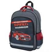 Рюкзак детский Пифагор Speed warrior Grey15л Полиэстер 38x28х14 (270657)