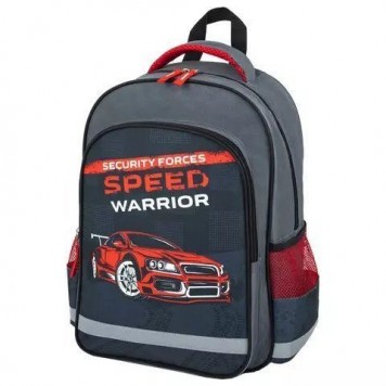 Рюкзак детский Пифагор Speed warrior Grey15л Полиэстер 38x28х14 (270657)
