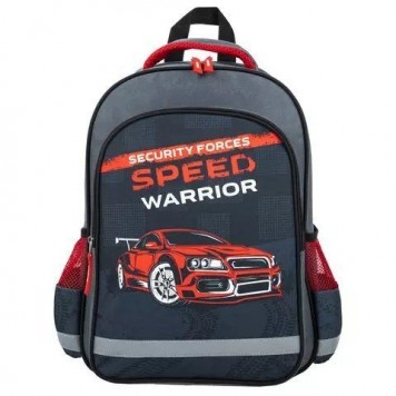 Рюкзак детский Пифагор Speed warrior Grey15л Полиэстер 38x28х14 (270657)-1