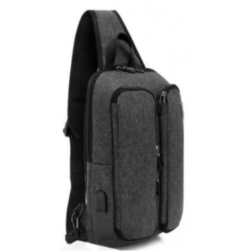 Рюкзак слинг Kingslong KTB180802 DeepGrey для 11 серый-1