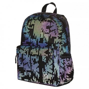 Рюкзак универсальный Brauberg BRIGHT Pixels Black 20л Полиэстер 42х31х15sm (229943)