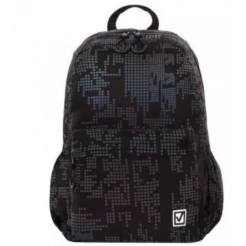Рюкзак универсальный Brauberg BRIGHT Pixels Black 20л Полиэстер 42х31х15sm (229943)-1