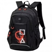 Рюкзак универсальный Brauberg CONTENT Figures Black 26л Полиэстер 47х33х18sm (270765)