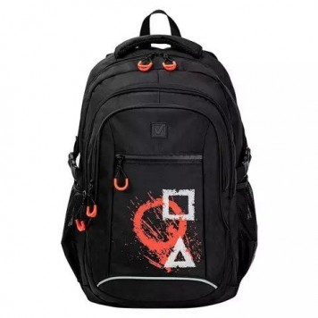 Рюкзак универсальный Brauberg CONTENT Figures Black 26л Полиэстер 47х33х18sm (270765)-1