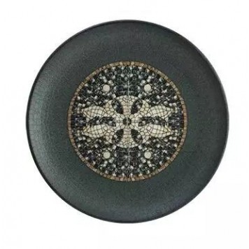 Тарелка плоская Bonna Mesopotamia Mosaic Anthracite Gourmet 30 cm S-MT-MZPMA GRM 30 DZ