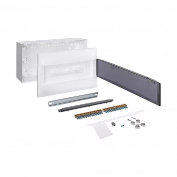 Щит навесной Legrand Practibox S 1х18 IP40 Дымчатая дверь-2