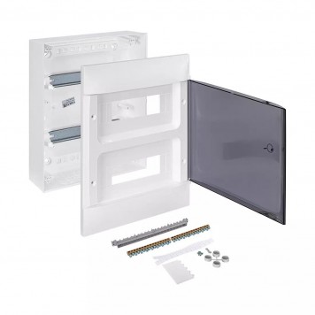 Щит навесной Legrand Practibox S 2х12 IP40 Дымчатая дверь-2