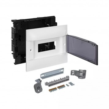Щит встраиваемый Legrand Practibox S 1х8 IP40 Дымчатая дверь-2