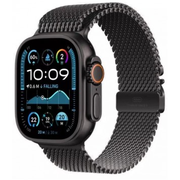 Смарт-часы Apple Watch Ultra 2 GPS Cellular 49mm Black Titanium Case with Black Titanium Milanese Loop - M (MX5U3GK/A)